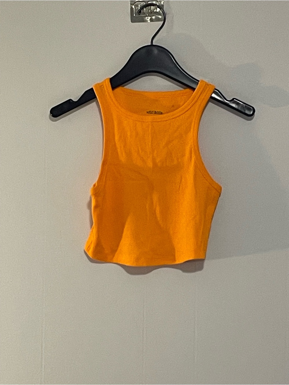wild fable Orange Ribbed Crop Tank Top